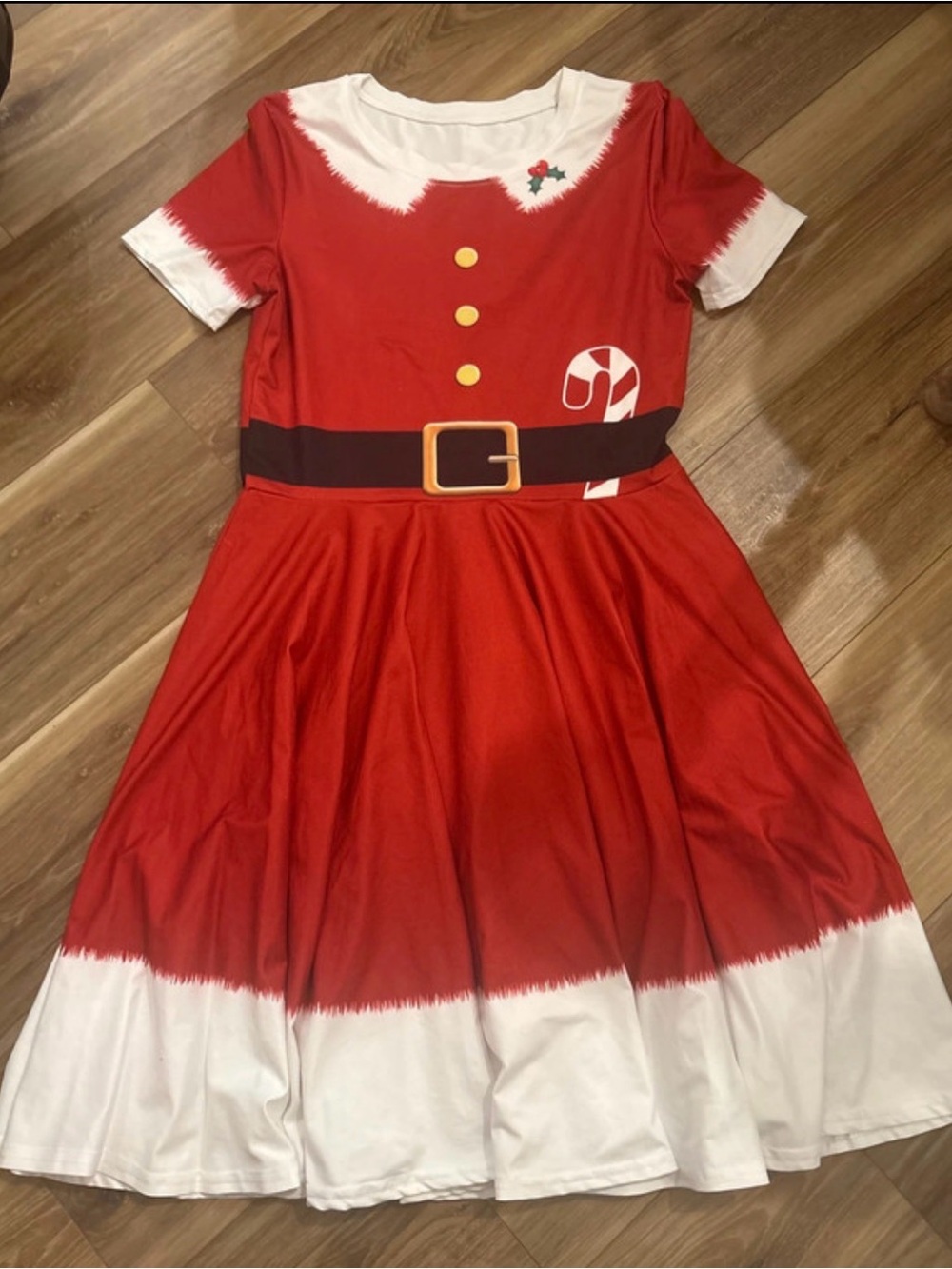 Woman’s Red Santa Dress Costume - Holiday Outfit